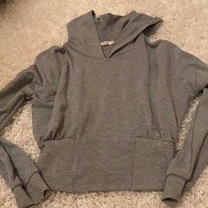 Gray cropped sweater